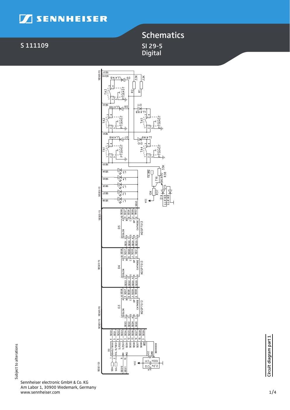 sennheiser si 29 5 modulator digital service manual