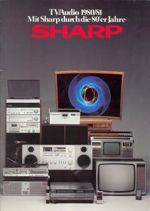sharp catalogue 1980 81 tv audio