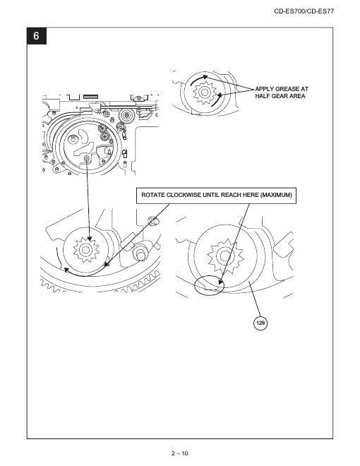 sharp cd es 77 service manual