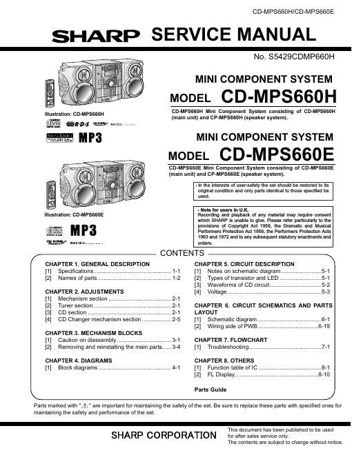 sharp cd mps 660h