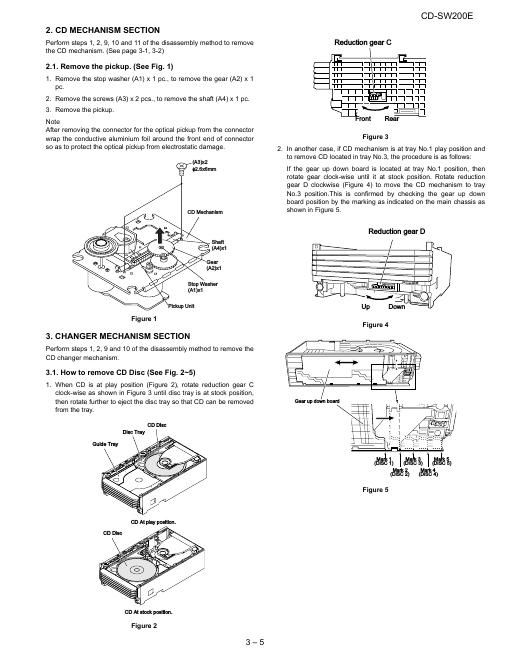 sharp cd sw 200 e service manual