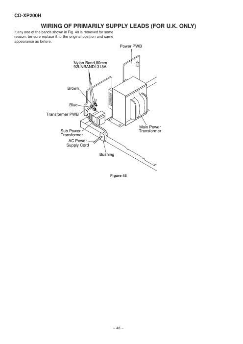 sharp cd xp 200h wiring of primary