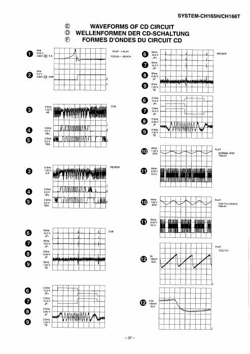 sharp ch 165 h service manual