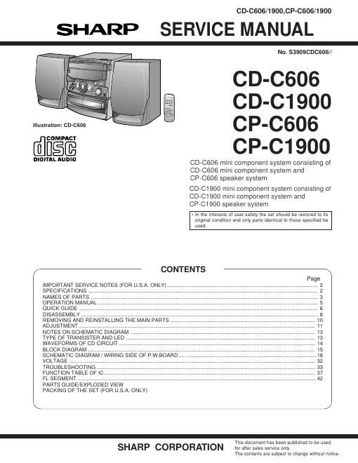 sharp dk a 10 h service manual