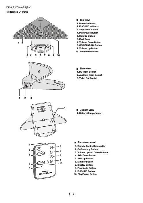 sharp dk ap 2 service manual