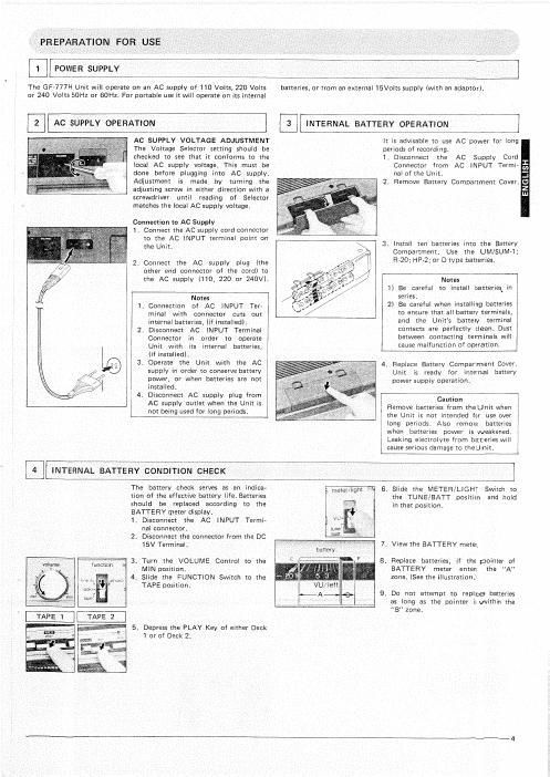 sharp gf 777 h owners manual