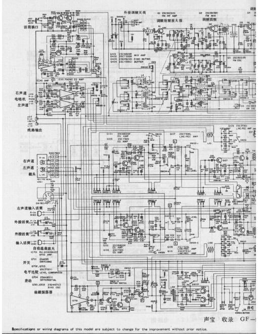 sharp gf 9696 radio cassette schematic