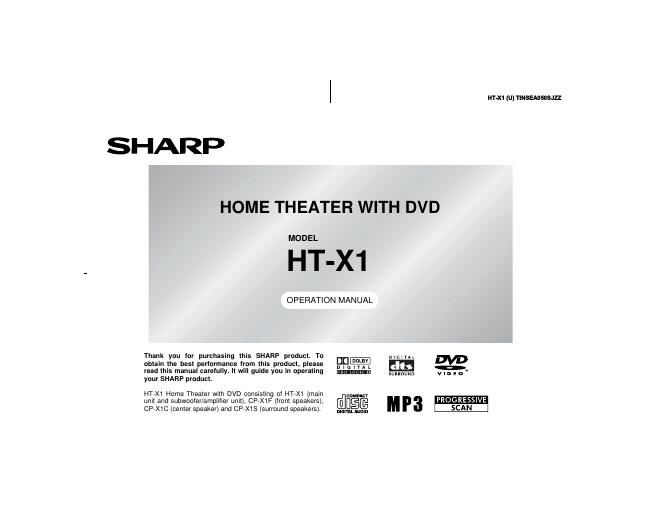 sharp ht x1 en