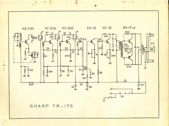 sharp tr 175