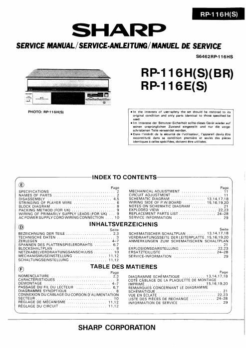 sharp wq t 201 z schematic