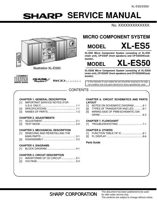 sharp xl es50