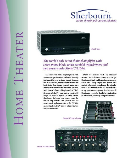 sherbourn technologies 7 2100 a brochure