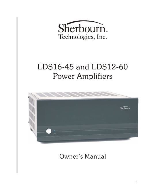 sherbourn technologies lds 12 60 owners manual