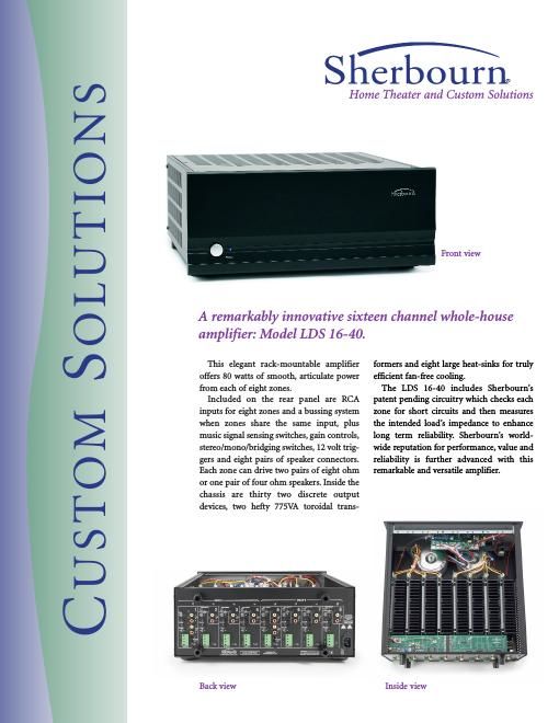 sherbourn technologies lds 16 40 brochure