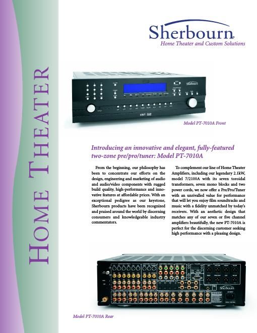 sherbourn technologies pt 7010 a brochure