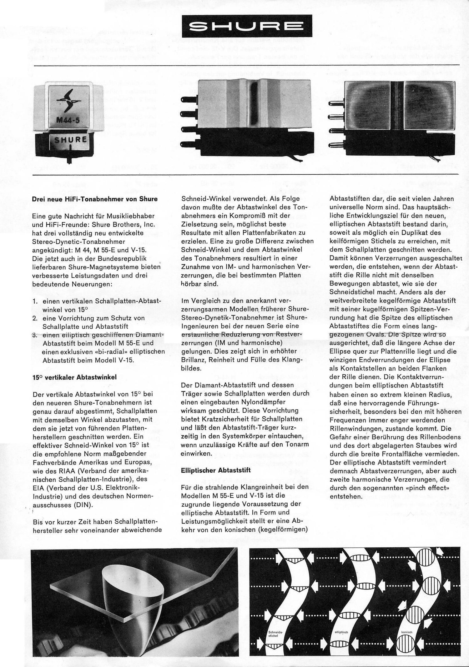 shure 1965 datenblatt