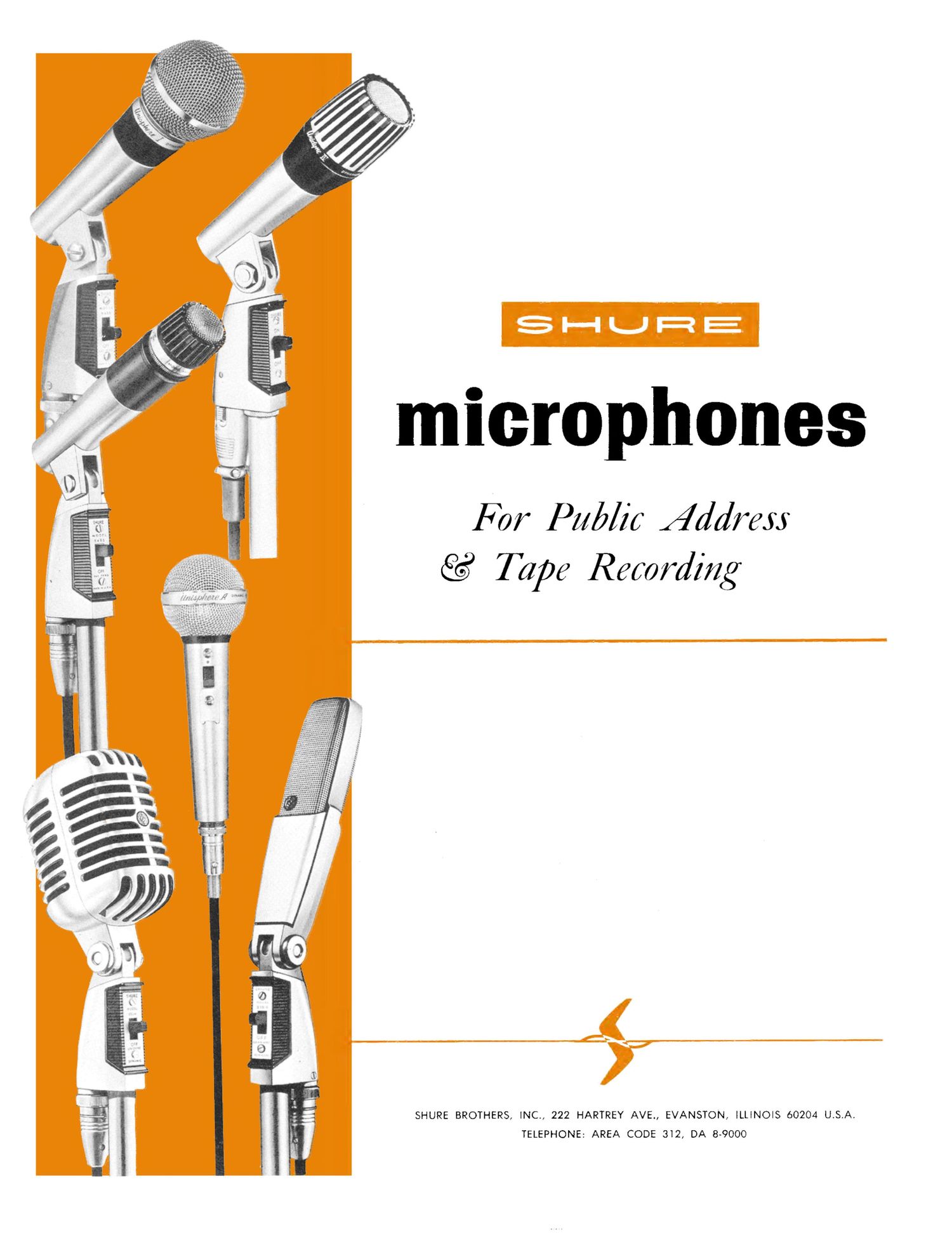 shure 1968 catalogue microphones