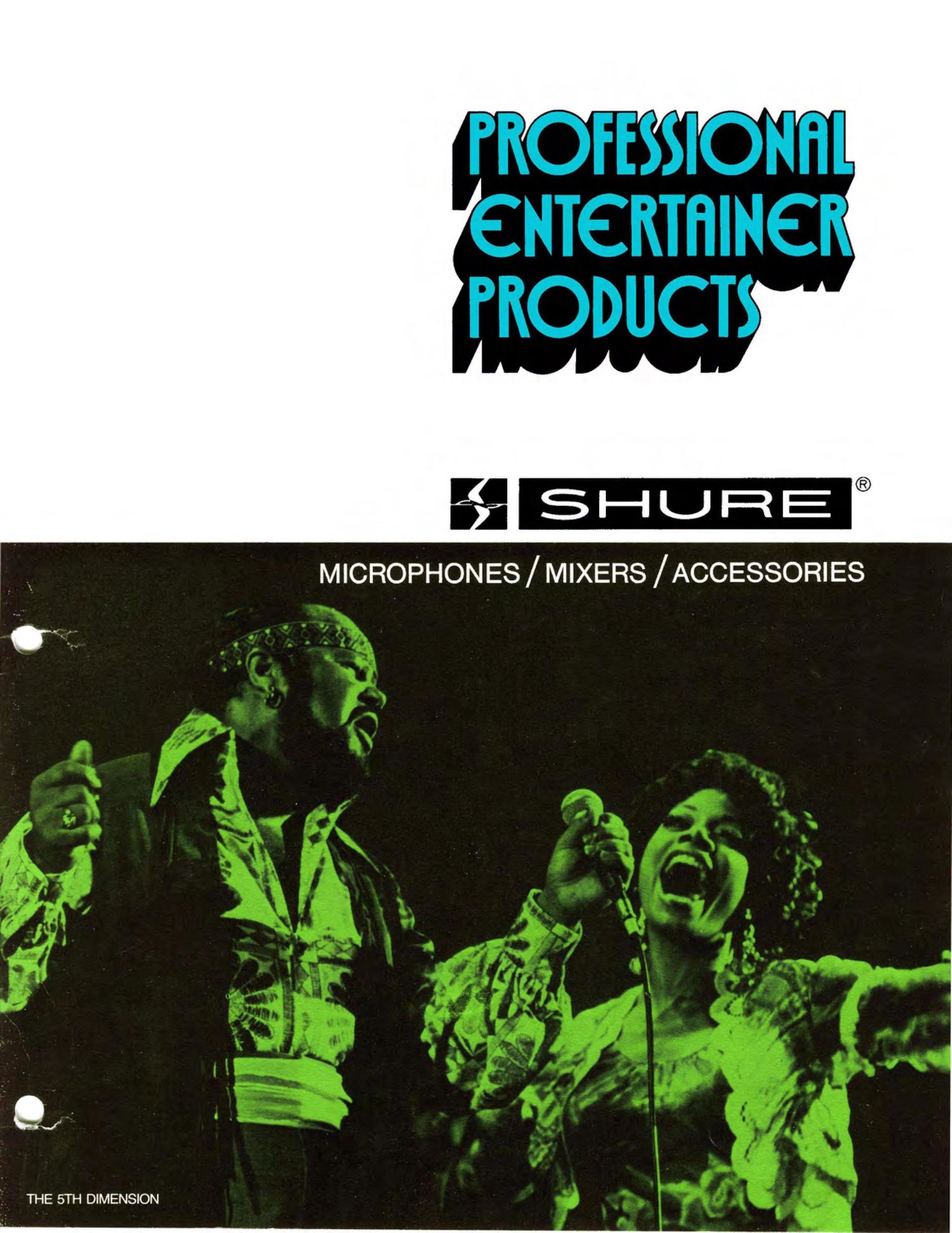 shure 1972 catalogue professional entertainer products