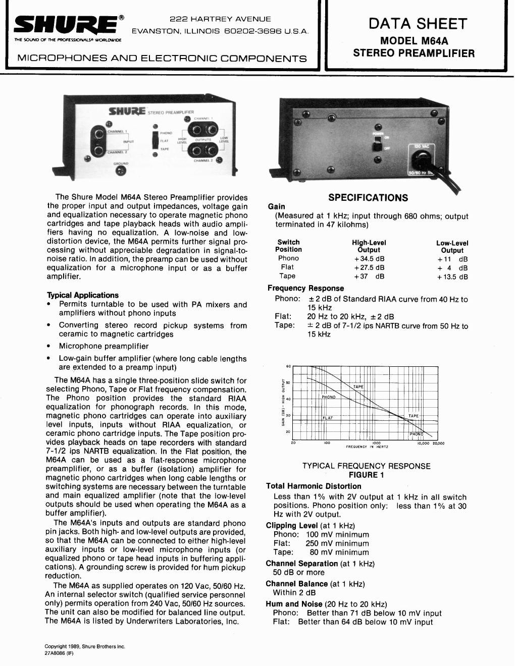 shure m 64 a service manual