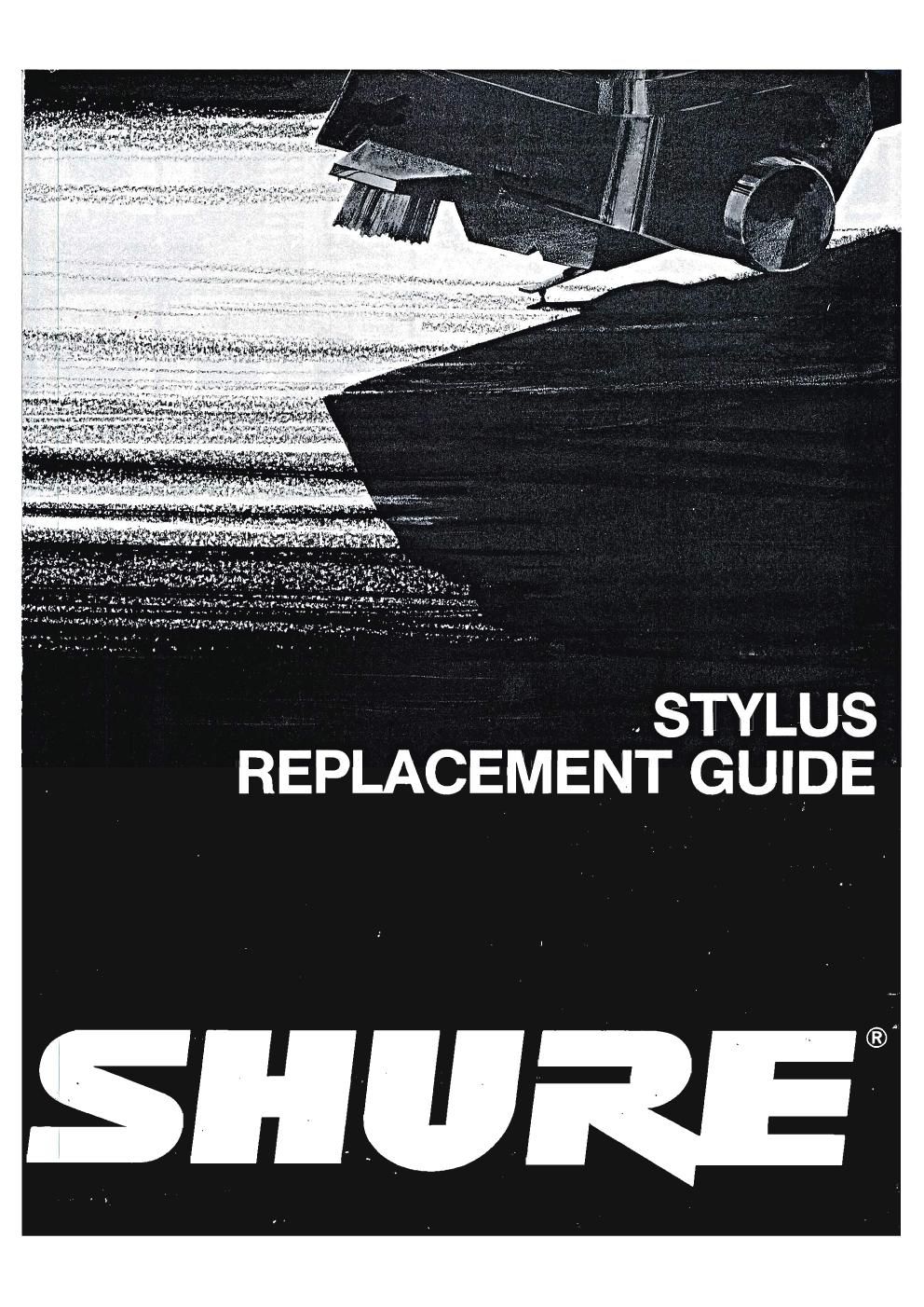shure stylus replacement guide 1985