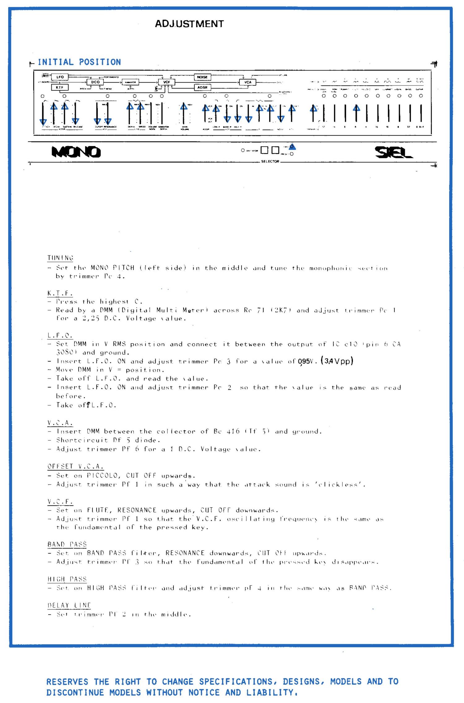 Siel Mono Schematics 2