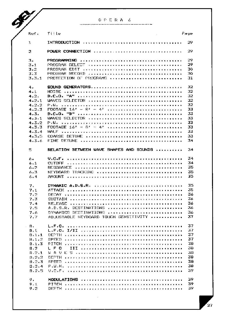 SIEL DK 600 Owner manual