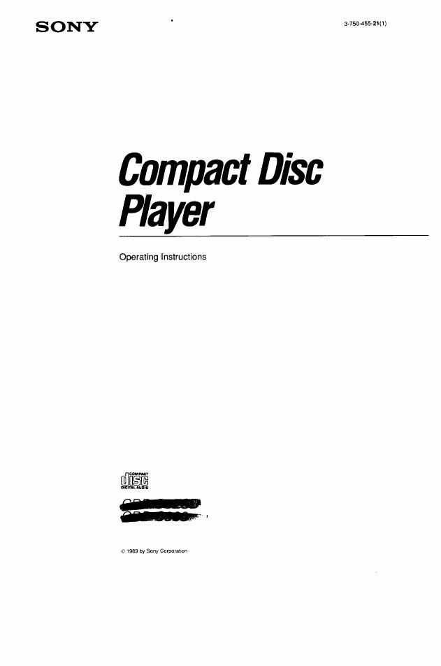 Sony CDP C9ESD Owners Manual
