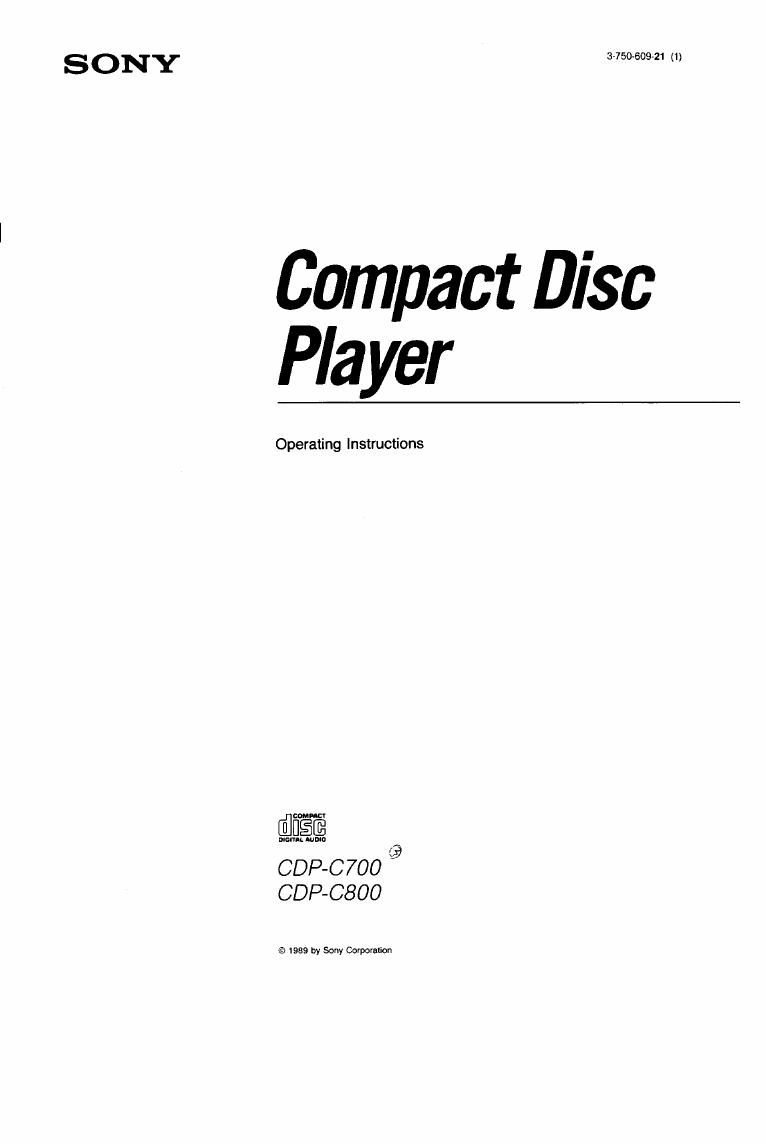 sony cdp c 700 owners manual