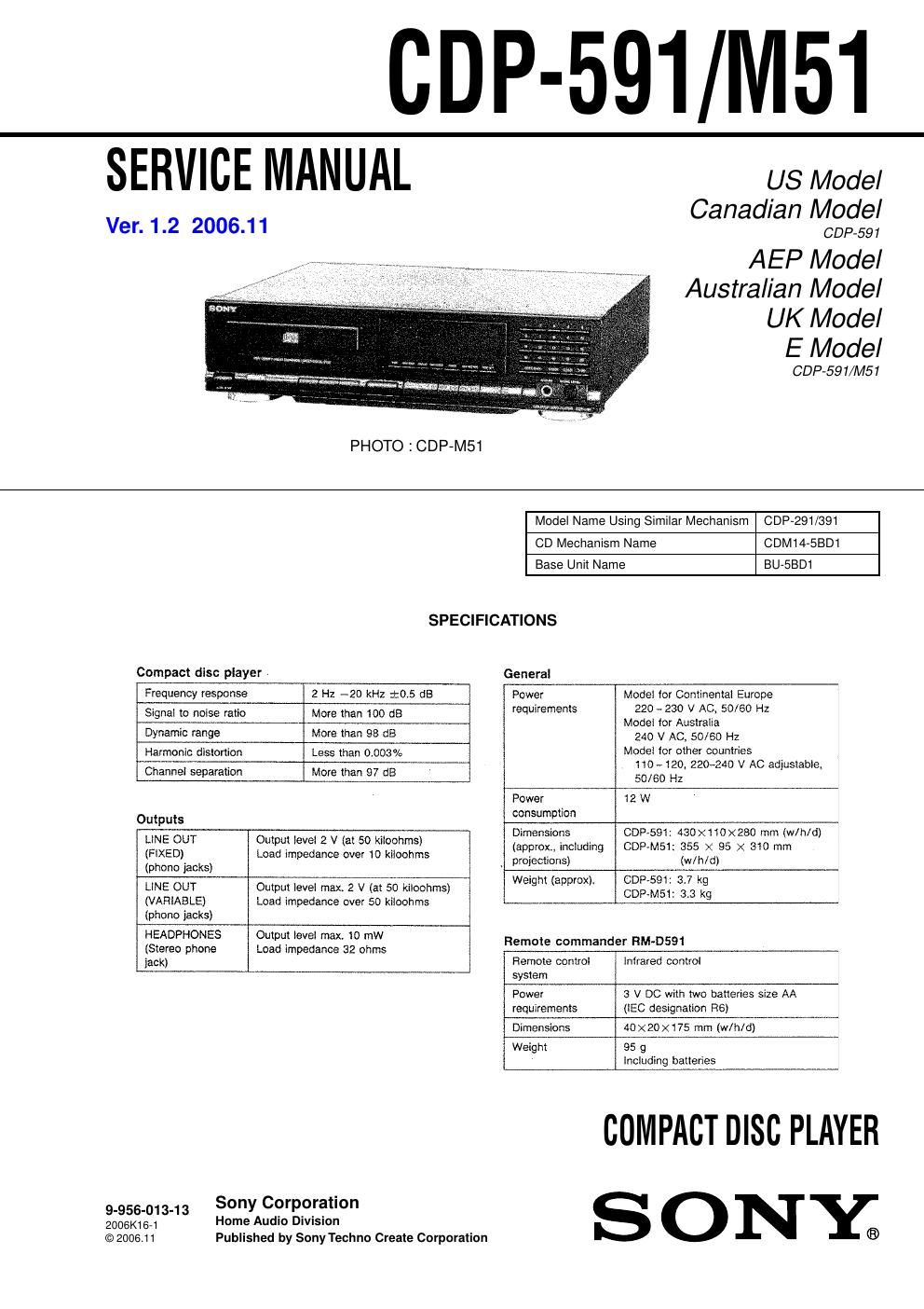 sony cdp m51