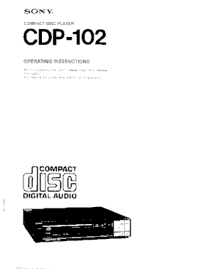 Audio Service Manuals - s / sony / sony-cdp