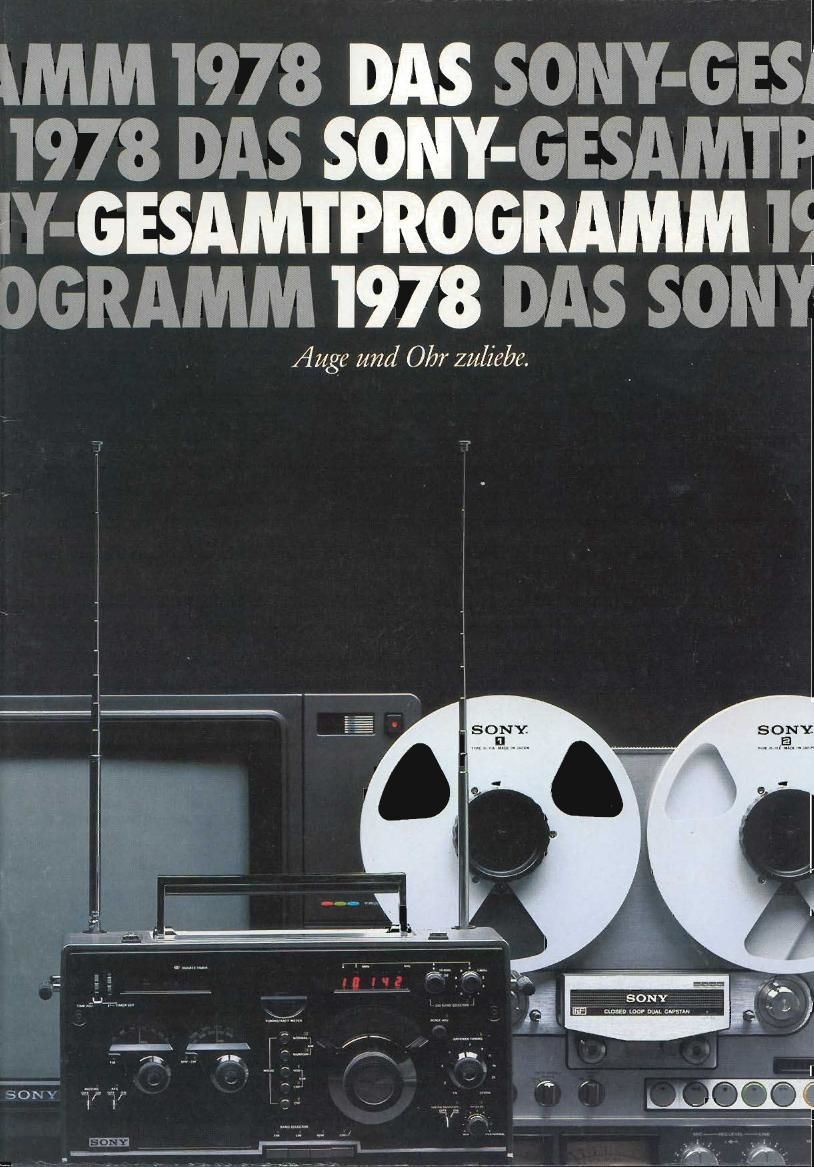 Sony 78 Gesamtprogramm Catalog