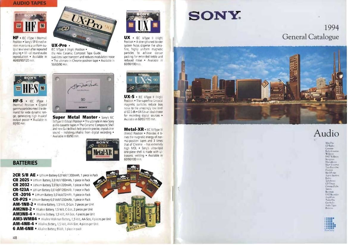 Sony 94 General Catalog