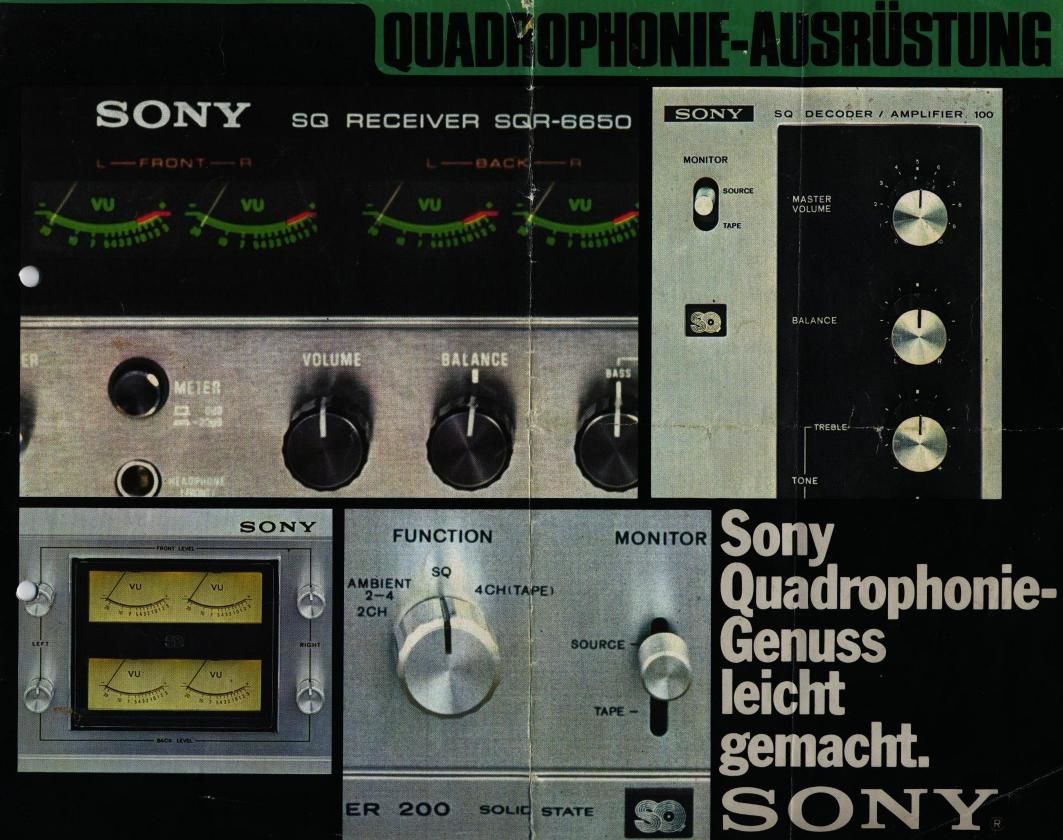 Sony Quadrophonie Catalog