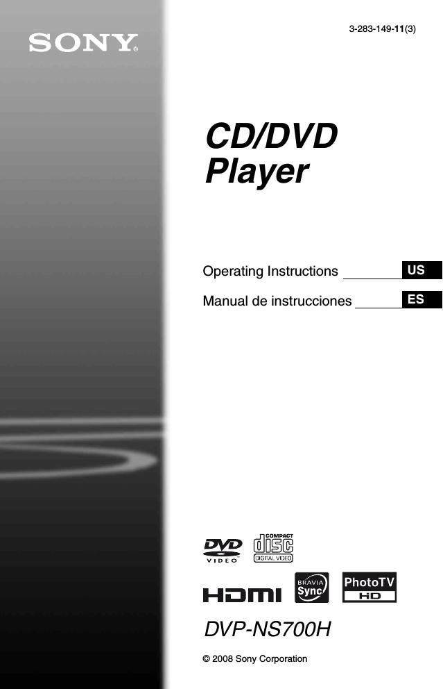 sony dvpns 700 h owners manual