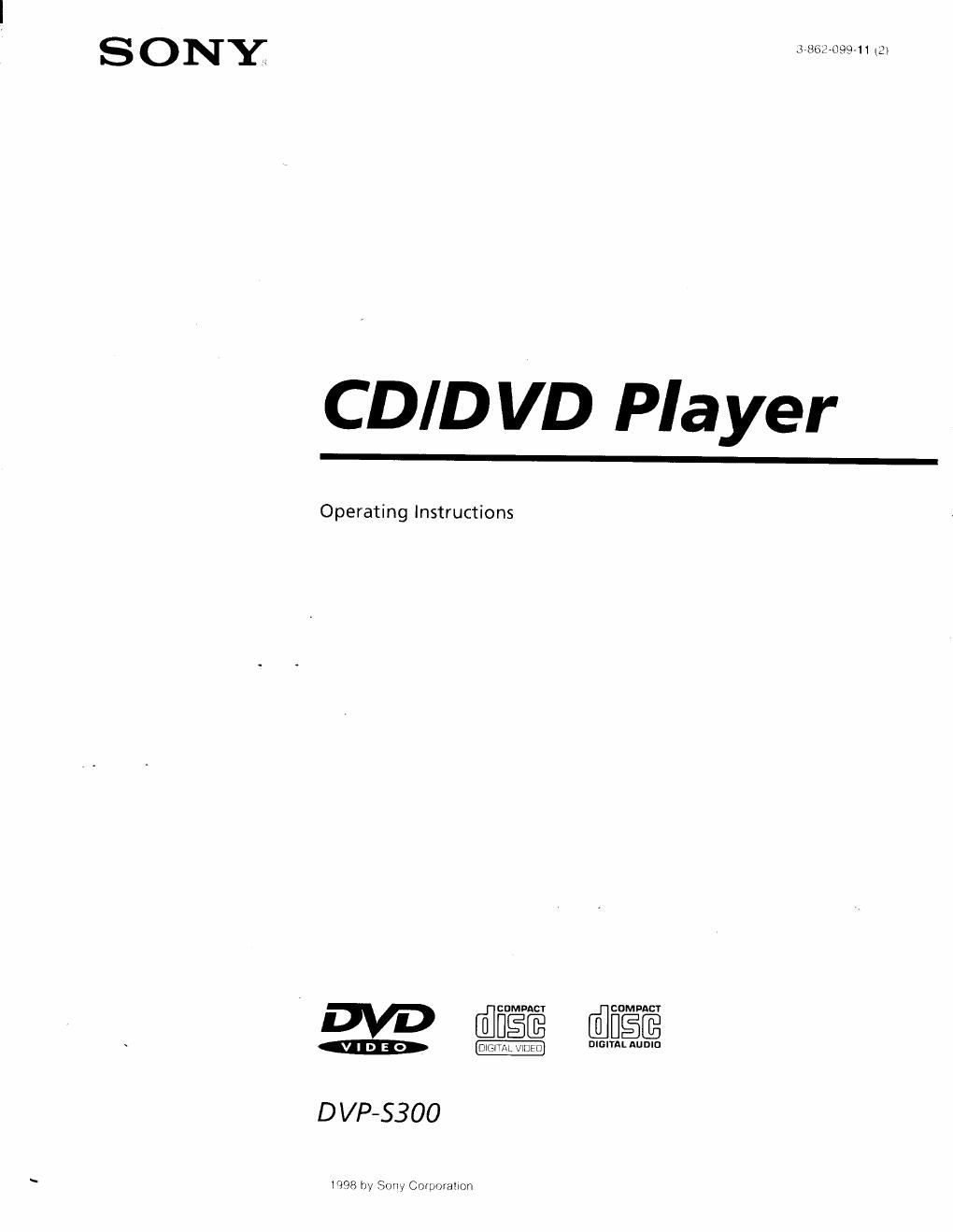 sony dvps 300 owners manual