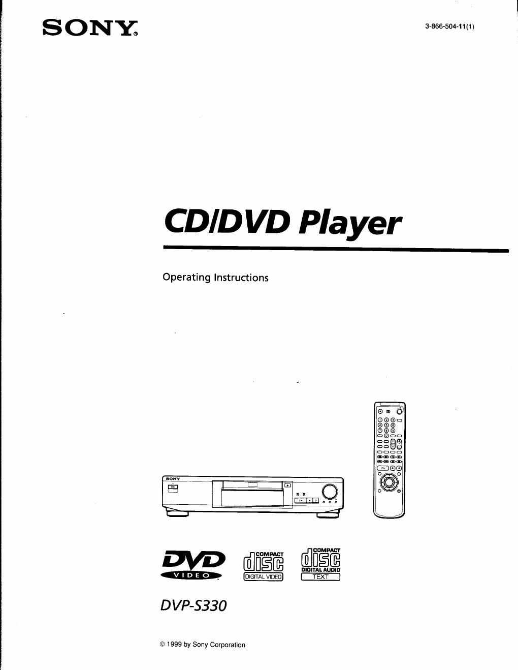 sony dvps 330 owners manual