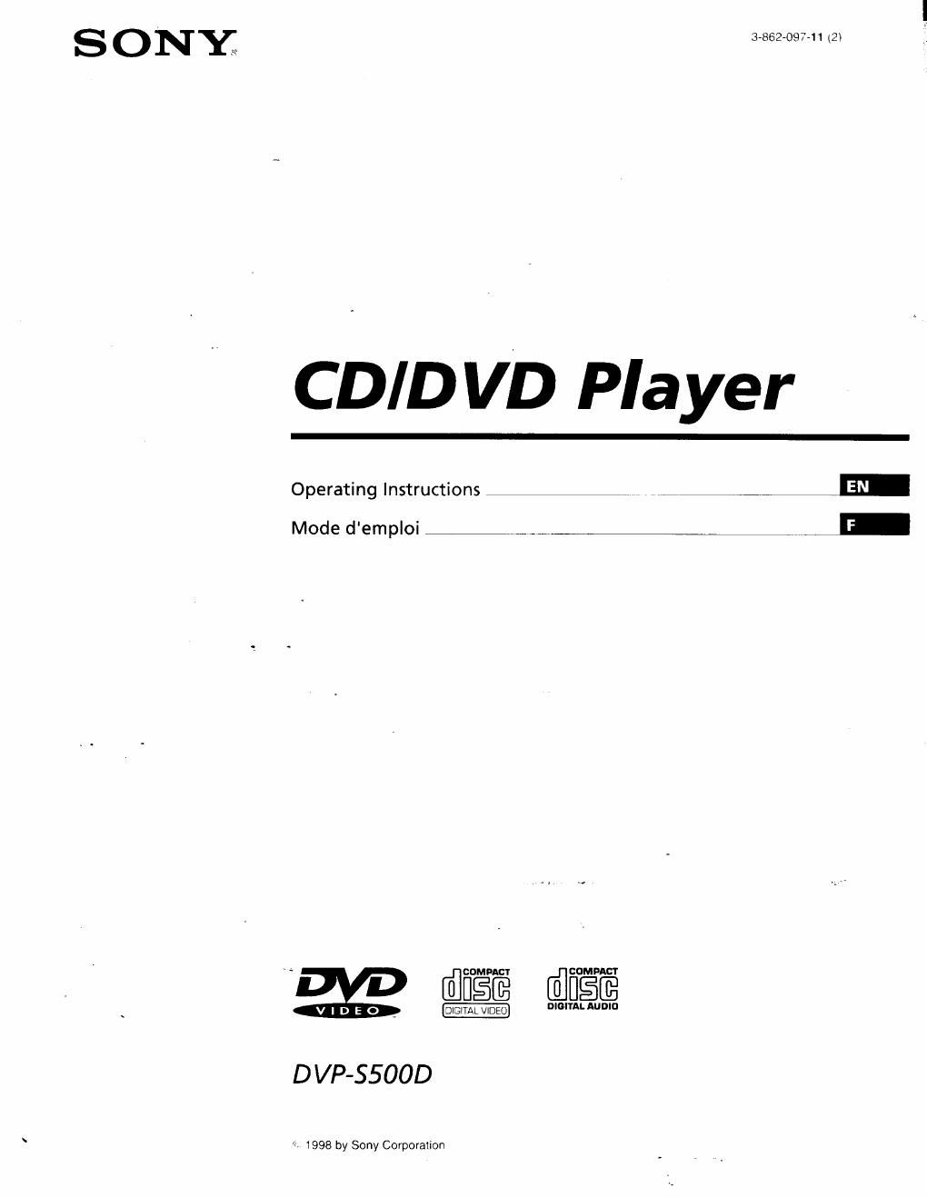 sony dvps 505 d owners manual