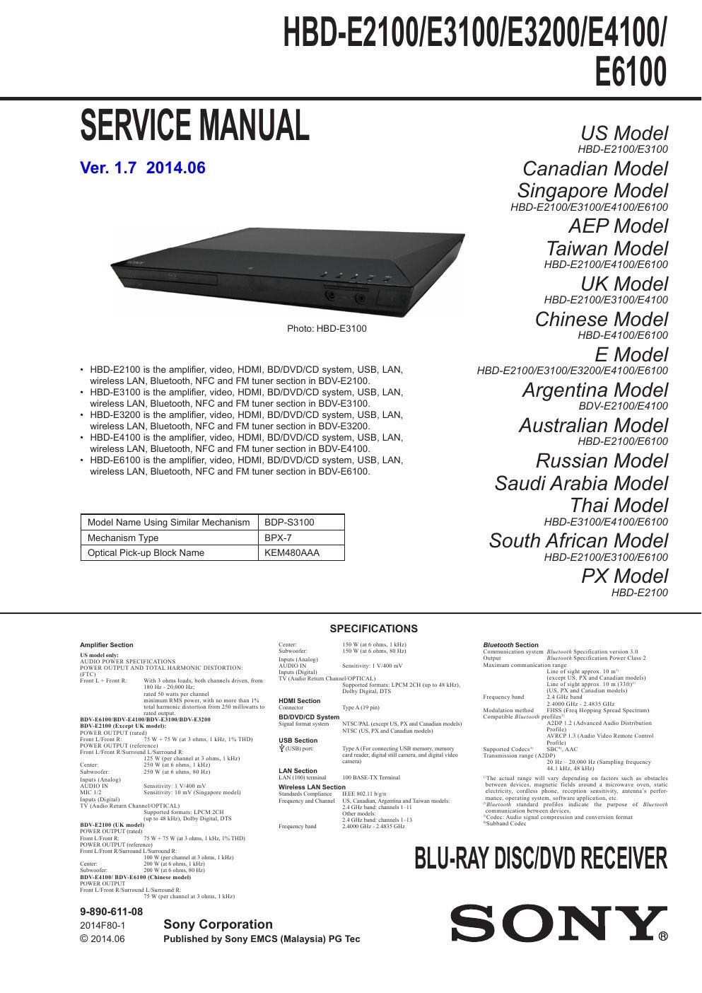 sony hbd e2100 e3100 e3200 e4100 e6100 ver1 7