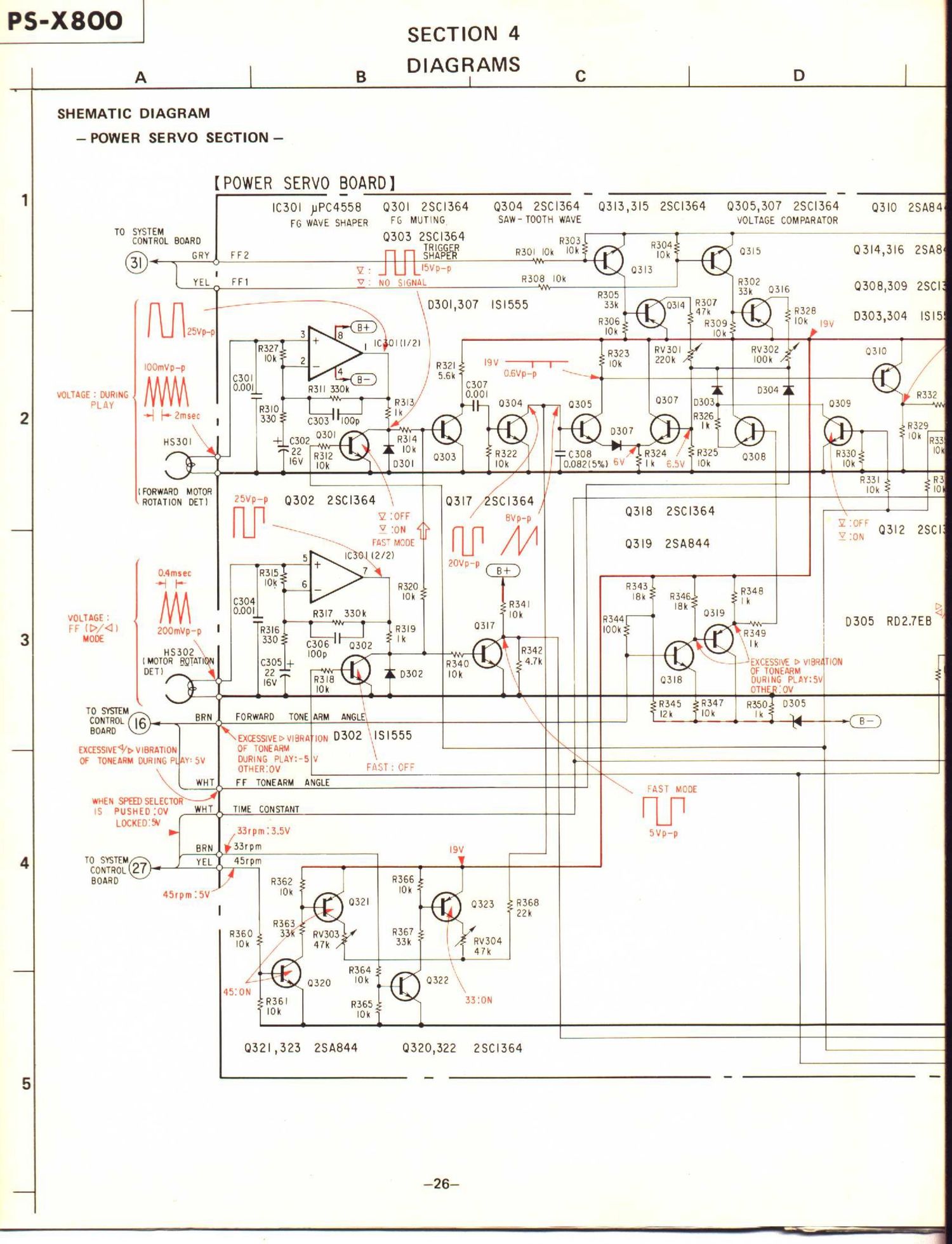 sony ps x 800 schematic