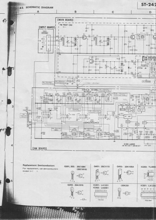 Sony ST 242 Schematic