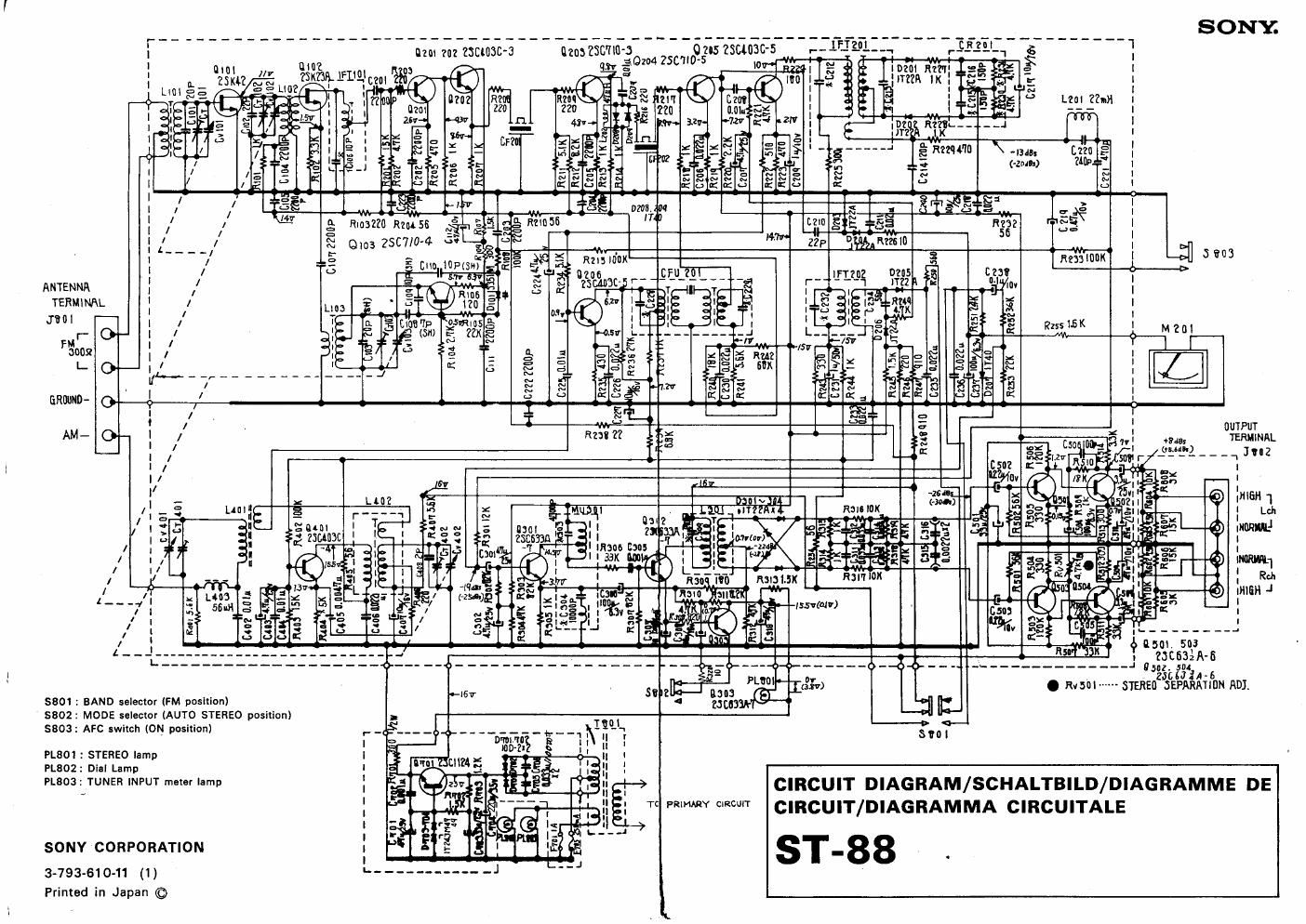 sony st 88 schematic