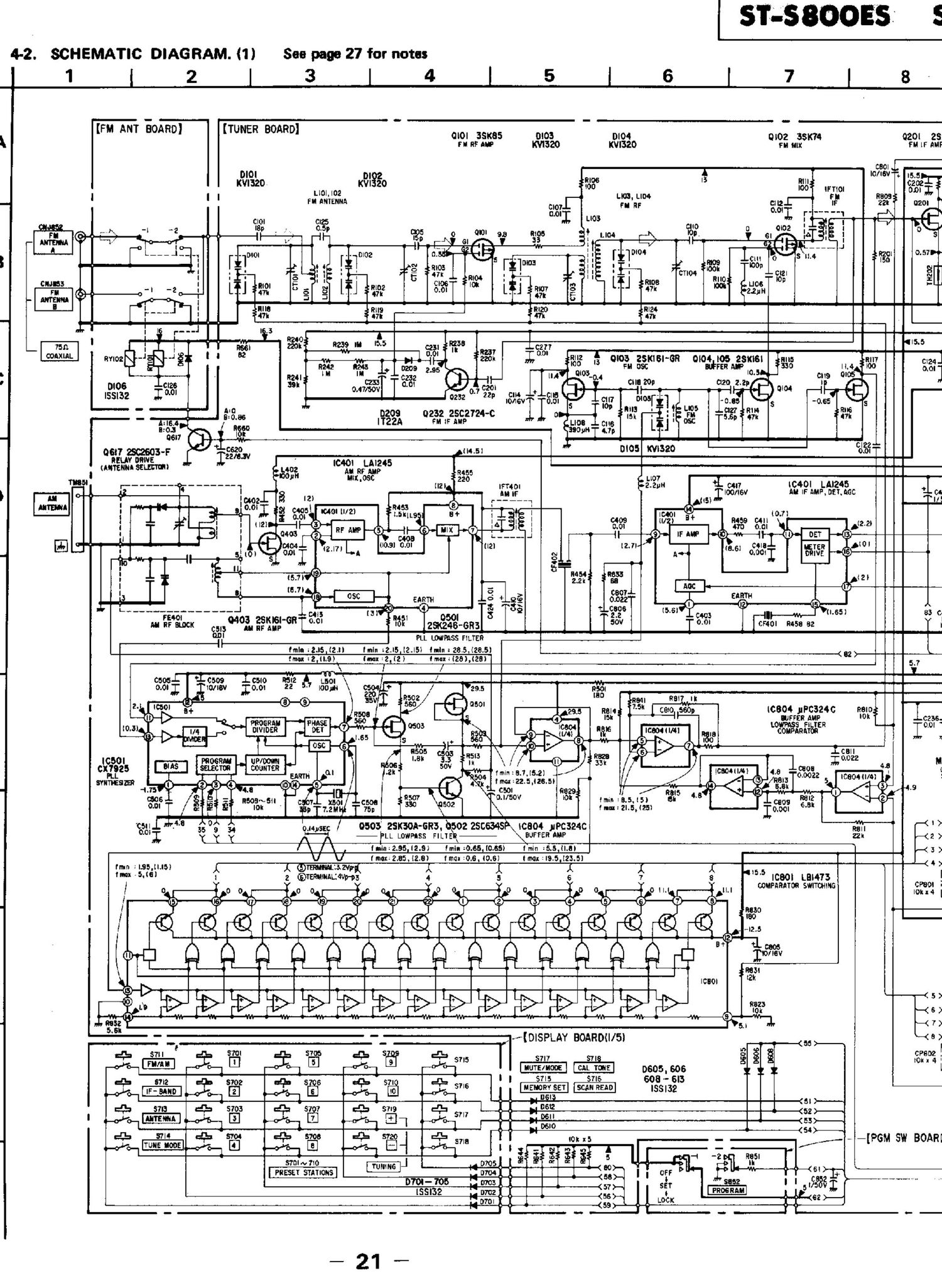 sony st s 800 es schematic