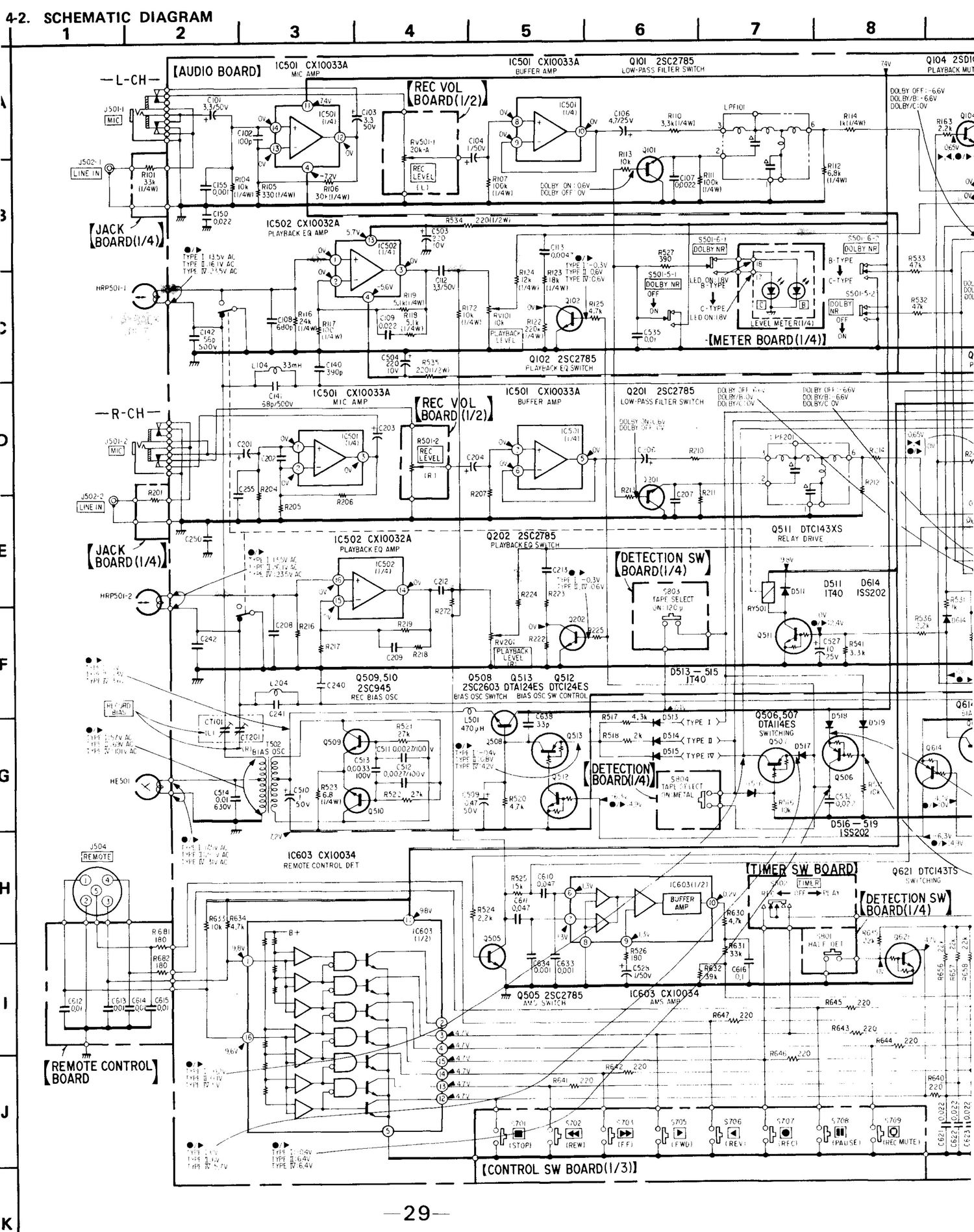sony tc fx 510 schematic
