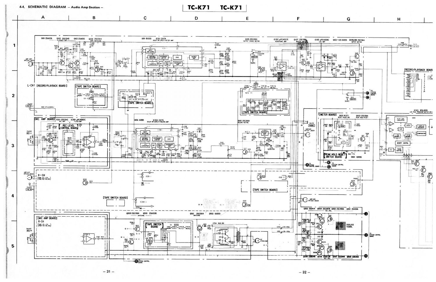 sony tc k 71 schematics