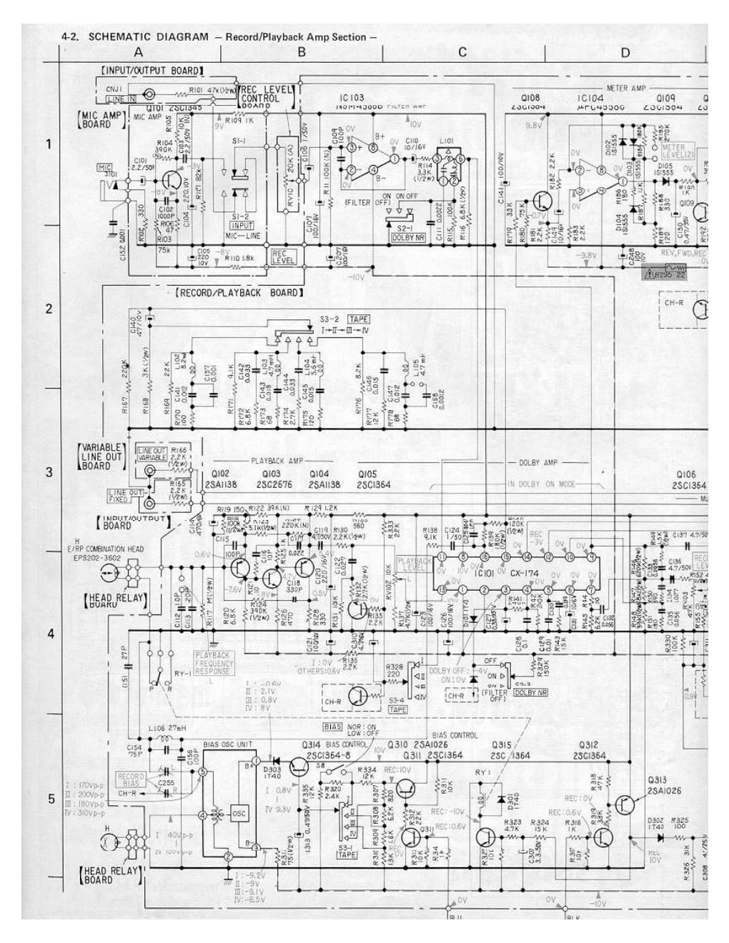 sony tc k 77 schematic