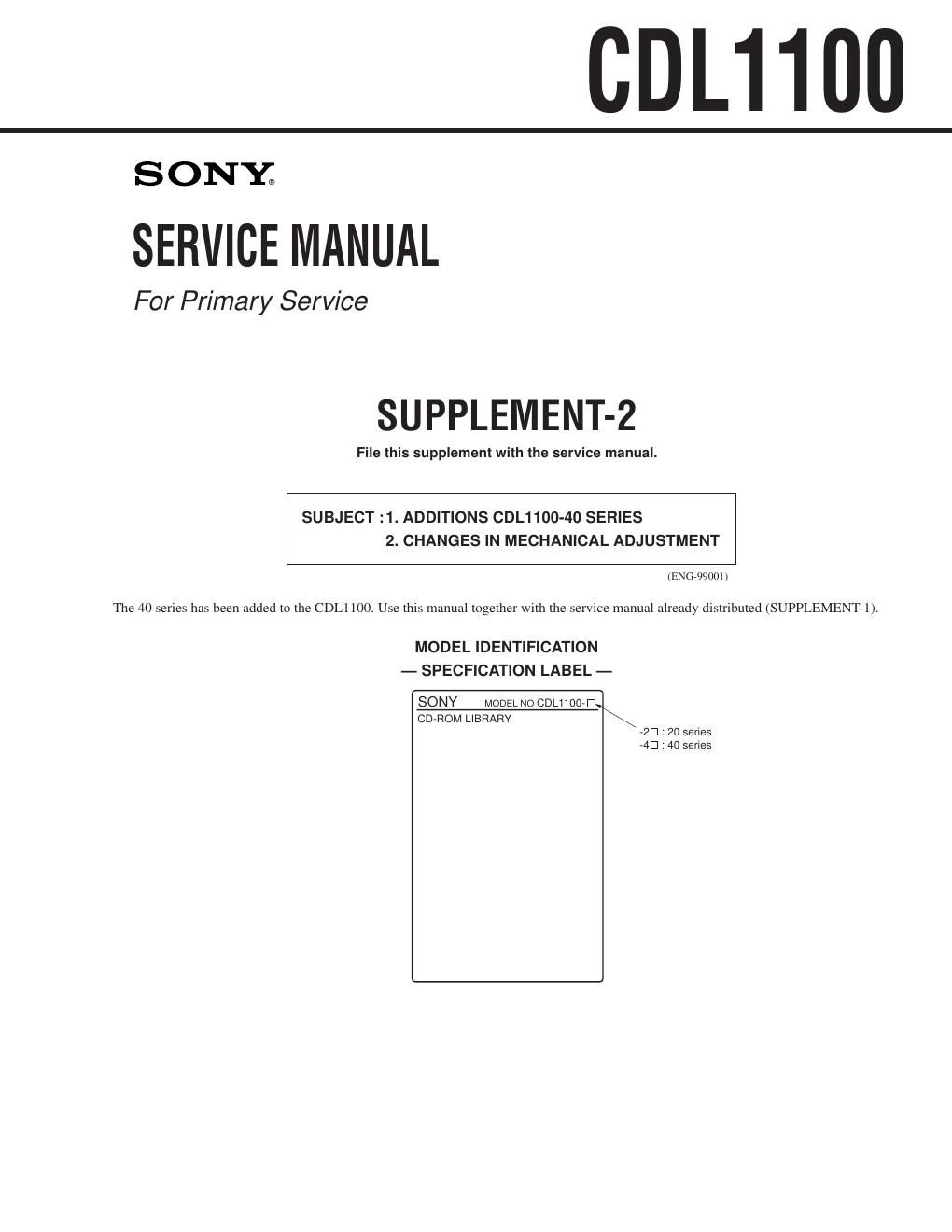 sony cdl 1100 service manual