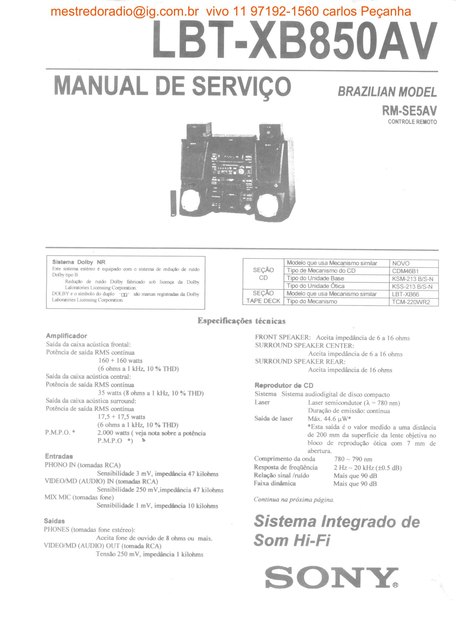 sony lbt xb850av service manual br