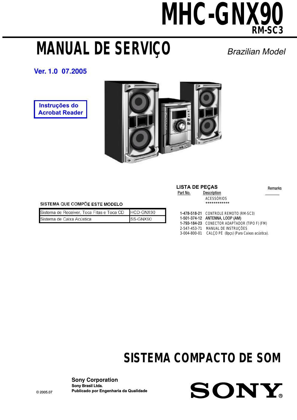 sony mhc gnx 90 br