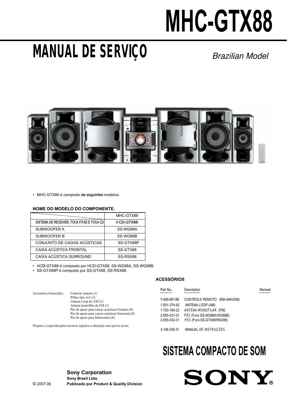 sony mhc gtx 88