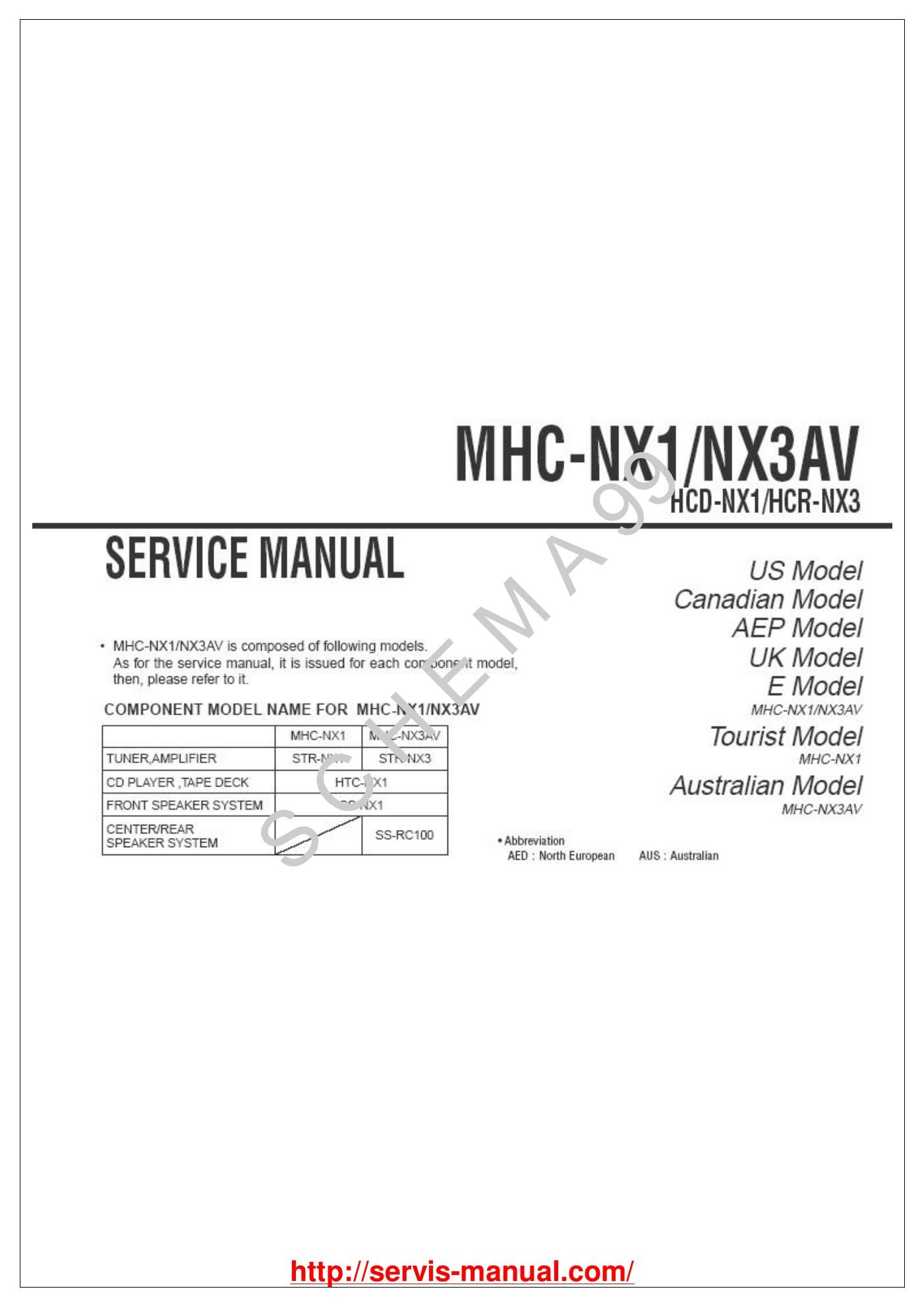 sony mhc nx 1av nx3av